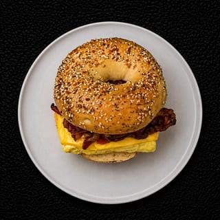 3 Eggs On A Bagel