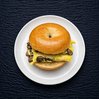 E5 Mushroom Omelet Sandwich