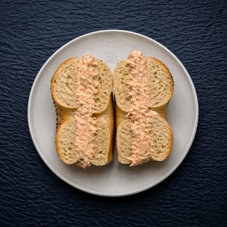 Baked Salmon Salad Sandwich